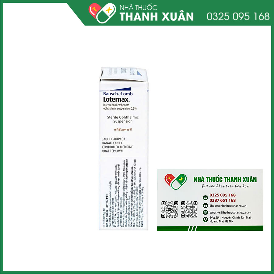 Lotemax thuốc điều trị các bệnh nhiễm khuẩn mắt